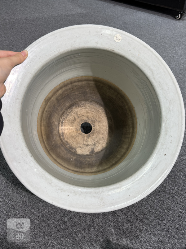 清晚期五彩雉鸡牡丹纹大花盆 - 图8